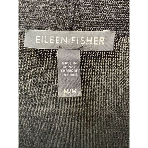 Eileen Fisher 2 Tier Ruffle Open-Front Stretch Jersey Cardigan - Picture 5 of 9